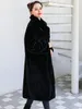 Женское пальто из искусственного меха нерадзурри, зимнее длинное толстое теплое мягкое серое черное пальто, женское пушистое искусственное пальто в Корейском стиле 5xl 6xl 7xl 220926