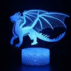 3D LED LAMP DINOSAUR NACHT LICHTEN RELTE 16 Kleuren Basislampen Tafel Bureau Verlichting