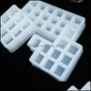 Moldes caja de almacenamiento de lápiz labial moldes de Sile Diy molde de baratija de cristal hecho a mano para botella de pigmento de resina epoxi entrega de gota Uv 2021 joyería Dhagh