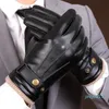 Fingerless Gloves Fall Mens Gloves Black Winter Warm Mittens Touch