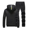 Survêtements hommes sweat ensembles de sport hiver chaud épais décontracté polaire costume veste pantalon 2 pièces hommes survêtement vêtements de sport manteau