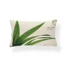 Cuscino alla moda pianta tropicale federa camera da letto divano decorazione copertura personalizzata sedia da ufficio in lino poliestere