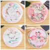 Storage Bags Memory Card Organizer Round Shape Hard Boxes Tinplate Headphones Box Earphone Earbuds Case Cute Cartoon Animal 1Pc