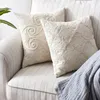 Pillow 45 45cm Nordic Ins Natural Plain Flower Embroidery Pillowcase Linen Cover Sofa Hand-embroidered Home Decor