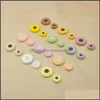 Other Sunflower Sile Loose Beads 20Mm 30Mm Bpa Teething Bead Diy Chewlery Necklace Baby Teethers Pacifier Chain Jewelry Making Drop D Dhmr3