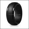 Wedding Rings Mens Sile Rings Rubber Wedding Bands Flexible Sil Comfortable Fit Lightweigh Ring Mti Colors And Size Men Jewelry Drop Dhlmj