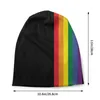 Berretti Rainbow Pride LGBT Unisex Bonnet Winter Knit Hat Skullies Berretti Caps Adult Transgender Gay Lesbian Beanie Hats Outdoor Ski Cap