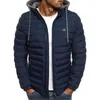 Hommes Down Parkas Hiver Homme Chaud Packable Veste Manteau Léger Matelassé Rembourré Cardigan Mâle À Capuche Streetwear Vêtements 220928