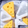 その他の芸術品と工芸品のチーズの形状ろうそくのカビの香りのムースケーキmods石鹸チョコレートフォンダンペストリーベーキング装飾soif dhcd6