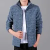 Herrjackor dimusi vintermän jackor casual outwear windbreaker rockar mens smala passform stativ krage polär fleece mjuka skaljackor kläder t220926