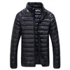 Męska mowa parkas zimowa puffer kurtka Ultra Light 90% białe kurtki kaczki swobodny przenośny płaszcz do 4xl 5xl 6xl 220928