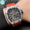 Watches Wristwatch Designer Luxury Mens Mechanics Watch Richa Milles Wristwatch Man Diamond Inlaid Imported Mechanical Men's Wine Barrel La Z4K6