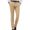 Costumes pour hommes Slim Fit Great Mid Taist Straight Men Suit Pant Breathable Winter pantalon Long pour sortir ensemble