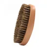 Men039s Oil Hair Styling Comb Clean Neck Wood Bristle Beard Cleaning Brush7340085