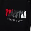 2023 Свитера Дизайнерская толстовка Trapstar Спортивный костюм с капюшоном Мужской пуловер с вышивкой Женские топы