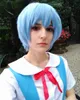 Popolare bella Rei Ayanami Short Light Blue Cosplay Wig Parrucche per feste