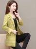 Trench Coats Vintage Kobiety Moda Moda Print Print Lapel Sprint Autumn Busines