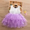 Robes de fille Christmas V￪tements Cake Smash Tenues Toddler Robe pendant 2-6 ans Costume de plage en dentelle en dentelle de plage