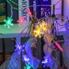 Snowflake LED Strings Light Fairy Warm White Garland Home Home Christmas Fairy Decor Decor de casamento Decoração de Natal para casa Navidad