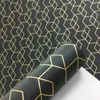 Wallpapers Dark Grey White Black Simple Geometric paper Roll Modern Design Paper Home Decor Bedroom Living Room Background 220927