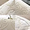 Pillow 45 45cm Nordic Classical Plain Flower Embroidery Sofa Cover Linen Hand-embroidered Pillowcase Without Core Home Decor