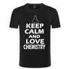 Camisetas para hombre Camisetas para hombre Keep Calm And Do Chemistry Camisa con parte inferior estampada de tamaño convencional