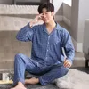 Erkekler Placowear Sonbahar Kış Men Yumuşak Pamuk Pijamaları Set Moda Baskı Takım Ev Kıyafetleri Gevşek Giyim Büyük Yards 4xl