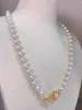 Chains A Pearl Necklace That Turns The Upper Body Into Playful And Agile Lady 6-7mm Freshwater Pearls Nearly Round Extremely Sl