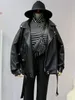 Femmes en cuir Faux Sungtin femmes lâche Pu veste noir doux rue Moto Biker manteau dame vêtements d'extérieur décontractés 220928