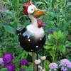 Decorative Objects Figurines Colorful Daze Resin Rooster Decoration Garden Statue Kitchen Indoor and Outdoor Animals Ornaments 220928