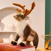 Peluş Bebekler Simülasyon Ren Geyiği Peluş Oyuncak Noel Geyiği Bebek Noel Elk Oyuncak Noel Süslemeleri Çocuklar İçin Mutlu Noel Yıl Hediyesi 220927