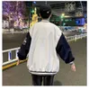 Vestes pour hommes Baseball Uniforme Varsity Vestes pour hommes Oversize Mince Lettre Broderie Collège Bomber Manteau Femmes Poche Vintage Vêtements Noir T220926