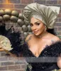 Aso Ebi Off The Shoulder Evening Dresses For Black Girls 2023 With Feathers Sparkly Sequined Overskirt Train Plus Size Formal Birthday Party Gowns 322