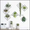 Badkameropslag organisatie houders ijzeren plank bloemen planten rack loordachtige stijl muur metalen roosters diy home decor drop levering 2021 dhbkx