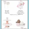 Decorazione per feste Baby Shower Pink Girl Compleanno Set da tavola Piatti di carta usa e getta Tazze Tovaglioli Tovaglia Gender Reveal Drop Del Dhotd