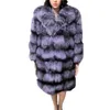 Womens Fur Faux Women Winter Fake Coat Overcoat Silver Long Sleeve Jacket With Hooded Thick Warm 220927