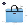 Evening Bags Portable Document Bag Canvas A4 Office Zipper Large Capacity Men's And Women's Multi-layer Information Briefcase