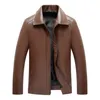 Giacca da uomo in pelle sintetica di marca in pelle da uomo Primavera Autunno Giacche in pelle morbida per abbigliamento da uomo Cappotto a maniche lunghe Abbigliamento moda Colletto con cappuccio Stile 220927