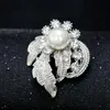 Pearl Brosch Crystal Diamond Brosch Pins Corsage Dress Suit Pin Pins Women Fashion Jewelry Will and Sandy Gift