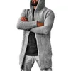 Men's Jackets Spring and Autumn Men's Clothing Light Knitted Jacket Casuald Sweater Cardigan Men's Medium Hooded Cardigan T220926