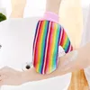 Rainbow Two-sided Bath Peeling Exfoliating Mitt Scrub Glove Shower Scrub Gloves Resistance Body Massage Sponge Wash Dead Skin Removal guante exfoliante