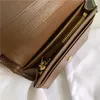 Vintage Interlocking Metal Wallets Men Women Double Letter Purses Business Style Folding Purses With Box