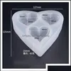 금형 3D 심장 마일 몰드 3 캐비티 절단 표면 모양 수지 모드 보석 제조 에폭시 곰팡이 드롭 전달 2021 도구 장비 Nanash DHRN0