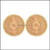 Mats Pads 2 Pcs Handmade Rattan Placemat Round Decoration Wicker For Dining Table Wedding Party Bbq Drop Delivery 2021 Home Garden K Dhyux