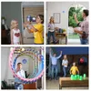 Juguete mágico giratorio de bola voladora con drones LED 360 grados Gyro Pression Liberación Entertainment Kids Interior y Outdoor Gifts 220215
