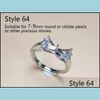 Sieradeninstellingen S925 Sier ringen parelinstellingen mode sieradenring voor vrouwen verstelbare bruiloft diy edelsteen accessoires aanwezig drop de dhkpa