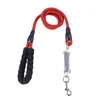 Dog Collars Spring Reflective Tape Collar Pet Traction Rope Luminous Night Safety Flashing Belt Strap