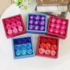 Декоративные цветы 9pcs Soap Flower Значительное легкое вручную цветочные ароматические ароматические ароматические ванны для офиса