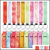 Keychains zomer fruit bedrukt chapstick lip bruto houder sleutelhangers mode polsband sleutelhanger neopreen sleutelring polsring polsring fob druppel de dhbtx