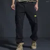 Men's Pants Cool Trendy Loose-fitting Ankle Tied Cargo Temperament Men Trousers Zipper For Working